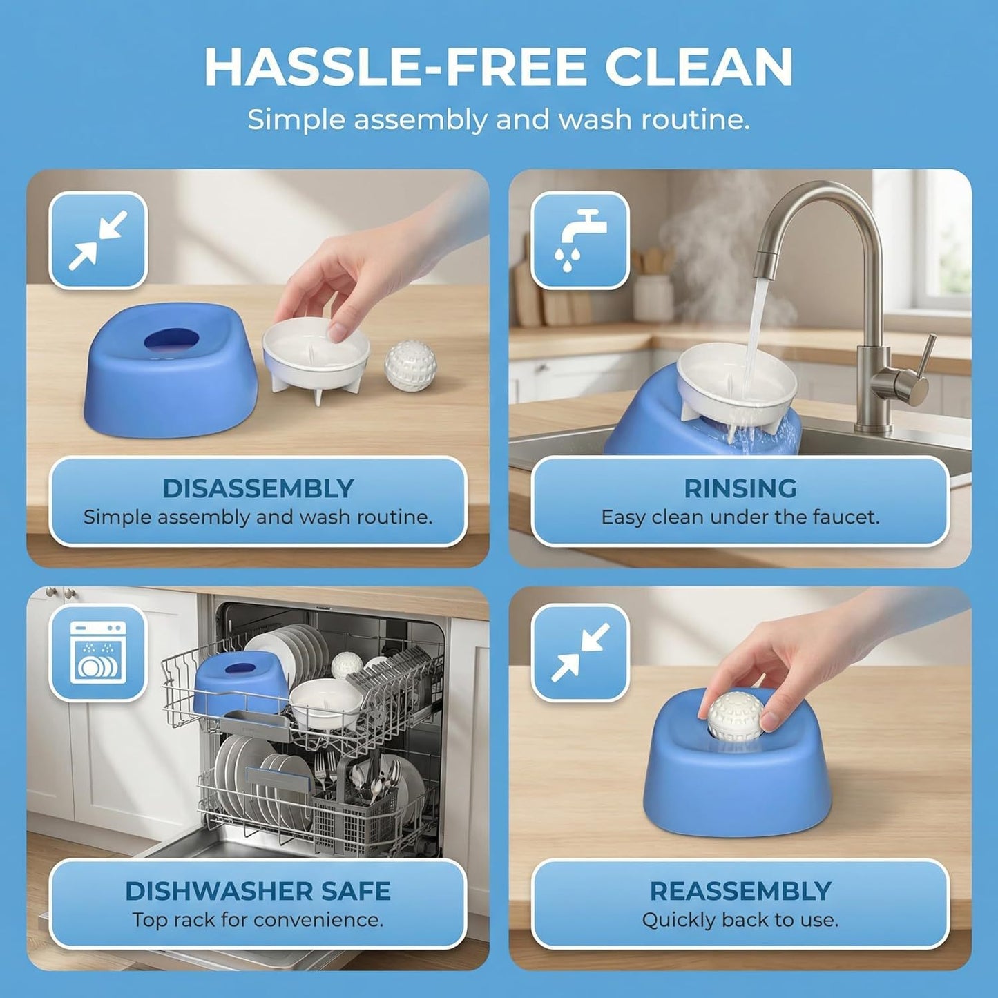 Easy to clean and dishwasher safe