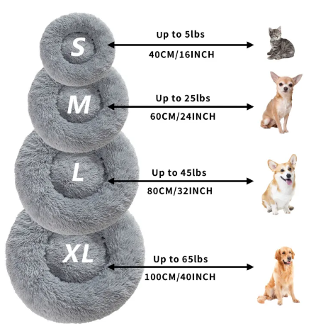 LickBed™ Calming Donut Dog Bed