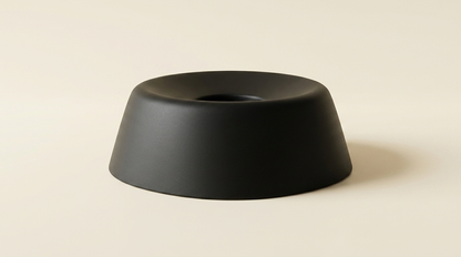 Aurelle Calming Ritual Bowl in matte black, studio shot
